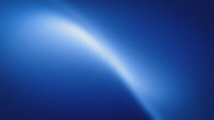 Abstract blue background with a curved light streak creating a sense of motion and depth for a modern and dynamic visual effect