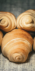 Fototapeta premium Homemade Artisan Bread and Pastry Selection – Fresh Bakery Food Background