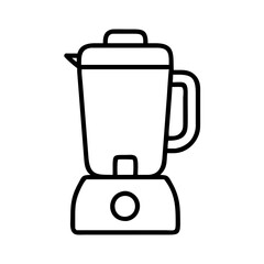 Illustration of a blender, a kitchen appliance used for mixing and pureeing, perfect for smoothie or food preparation designs