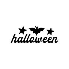 Fototapeta premium Halloween typography clip art design on plain white transparent isolated background for card, shirt, hoodie, sweatshirt, apparel, card, tag, mug, icon, poster or badge