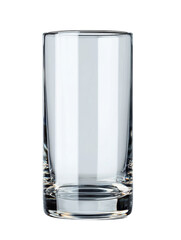 Empty glass on a black background, perfect for showcasing beverages.
