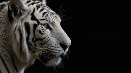 White tiger portrait