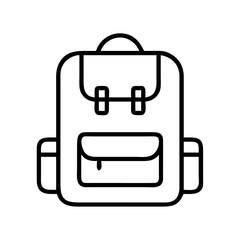 Illustration of a backpack, a practical and stylish bag for carrying essentials during school, travel, or outdoor adventures