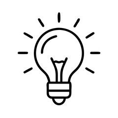 Vector art of classic light bulb is a symbol of innovation, creativity, and problemsolving in business and technology