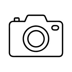 Vector art of camera icon, a symbol of photography and capturing moments, perfect for design projects related to visual storytelling