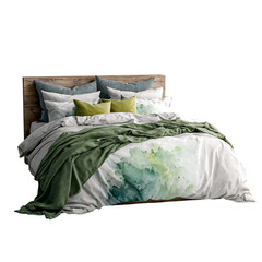 Watercolor Style Bed Gentle Hues Linger.png