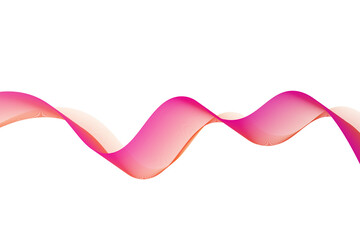 colorful abstract waves design elements isolated on transparent background