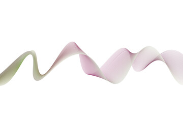 colorful abstract waves design elements isolated on transparent background