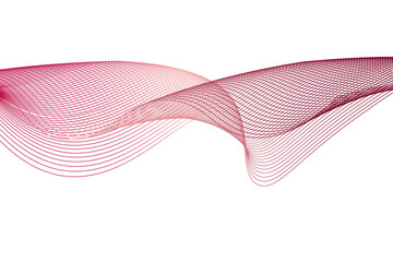 Fototapeta premium colorful abstract waves design elements isolated on transparent background