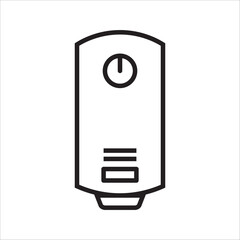boiler linear icon. Water heater lamp , thin line design