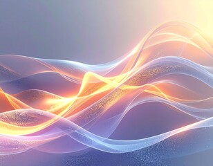 Fototapeta premium Flowing Light Waves Background 