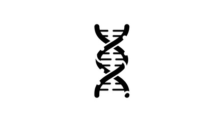 Obraz premium Dna helix isolated on white