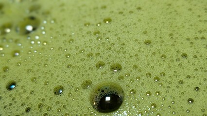 Matcha Foam Macro Series