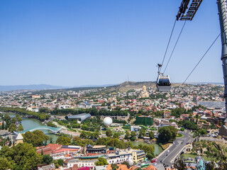 Obraz premium Tbilisi Cable Car