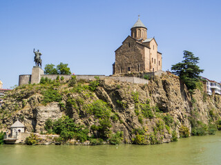 Metekhi church of the Nativity of the Mother of God, Tbilisi © Stock Photos 2000