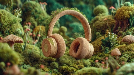 Friendly headphones crafted from biodegradable and eco-friendly materials