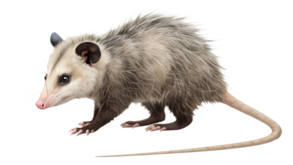 Opossum PNG Realistic Isolated Marsupials on Transparent Background