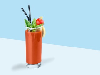Trendy tasty sweet Margarita cocktail alcohol drink