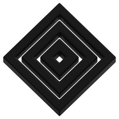 Layered Black Diamond Frame