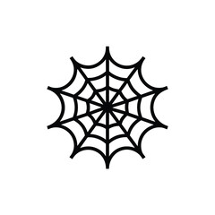 Symmetrical Spider Web Silhouette for Halloween Decor