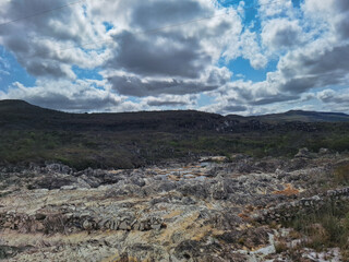 clouds over the mountains
