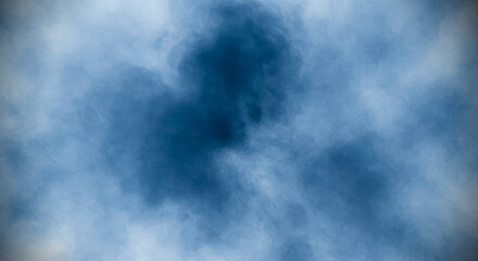 Abstract dark blue clouds in the sky.