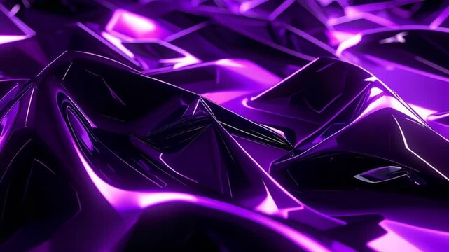 Purple glossy rippled material
