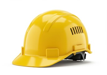 Fototapeta premium Yellow hard hat for construction safety protection.