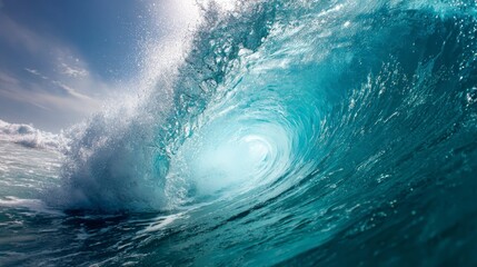 Fototapeta premium Ocean wave tube