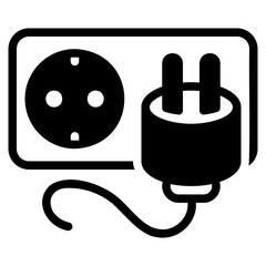 Electric socket icon