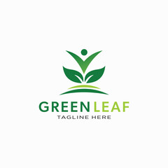 Green Leaf Logo for Organic and Natural Products