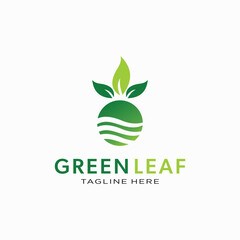 Green Leaf Logo Nature-Inspired Branding for Eco-Friendly Businesses