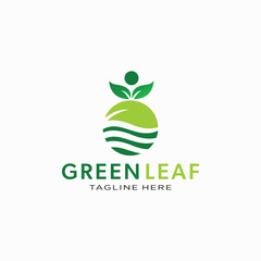 Green Leaf Logo Nature-Inspired Branding for Eco-Friendly Businesses