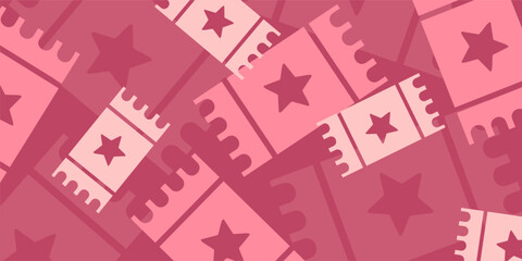 Pink background with VIP coupon texture. Design for banners, posters, and social media.