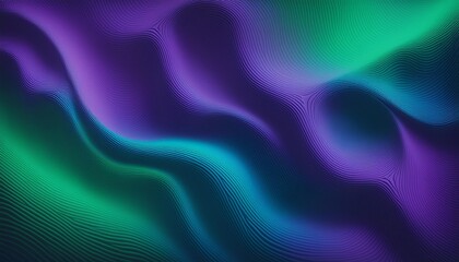 Noisy Fluid Waves Background with Purple, Blue and Green Color Topographic Lines 