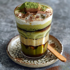 Iced Matcha Tiramisu Latte