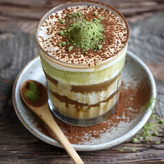 Iced Matcha Tiramisu Latte