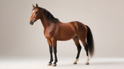 Obraz premium Year of Horse Image, Isolated Horse Image, Lunar new year Horse Zodiac