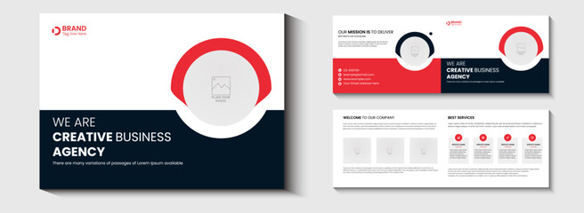 Creative business agency branding and marketing materials