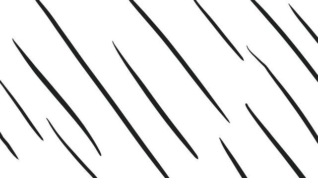 Long stripes move diagonally, simulating rain or an energy flow.