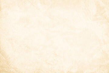 Colour old concrete wall texture background. Close up retro plain cream color cement wall background texture. Design paper vintage parchment element.