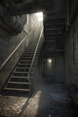 underground parking lot