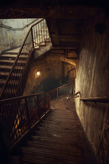 stairs in the old castle