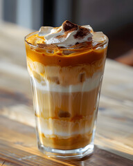 Iced Caramel Cinnamon Latte