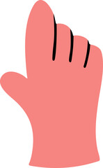 Hands, cute cartoon images, hands doing activities, vector illustrations