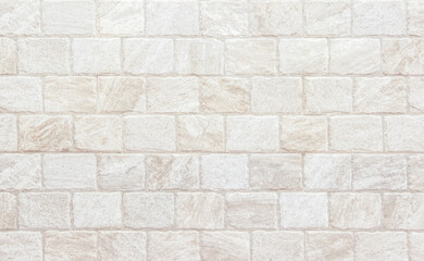 Old brick wall abstract background. Design geometric beige texture room decoration.	