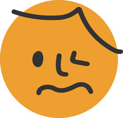 Face, emoji, emotion, abstract, illustration, vector
