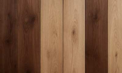 Textured Wooden Wall Background Detailed Dark and Light Panels with Natural Grain, Rustic Surface Texture and Seamless Wood Pattern