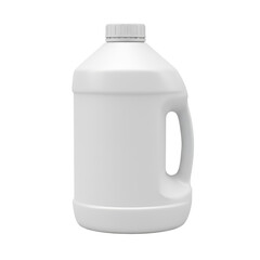 Aseptic container mockup presenting a blank white canister on isolated setting for various