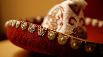 An embroidered charro jacket with silver buttons, bathed in golden sunset light, with marigold flowers softly blurred in the background.